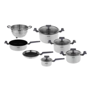سرویس قابلمه ۱۲ پارچه استیل بایترون مدل +BSX-600