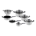سرویس قابلمه ۱۲ پارچه استیل بایترون مدل +BSX-600
