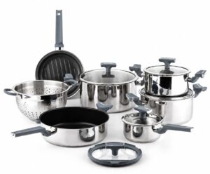 سرویس قابلمه ۱۲ پارچه استیل بایترون مدل +BSX-600